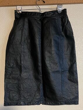 Vintage Amati -Leather Skirt